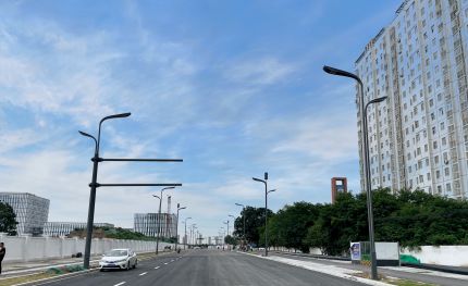 陜西西咸新區(qū)首條多桿合一道路！華體科技讓美與美好一路發(fā)生